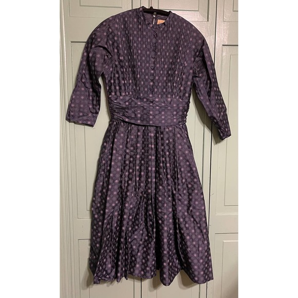 Jeanne D'Arc 1950s Navy Dress EUC Party, Work, Evening Out - This Dress Has You - Picture 6 of 7